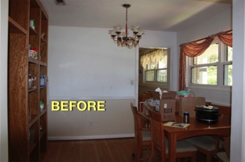  Another view of the wall that was removed as part of a complete kitchen remodel! Look at the next image to see it gone! 
